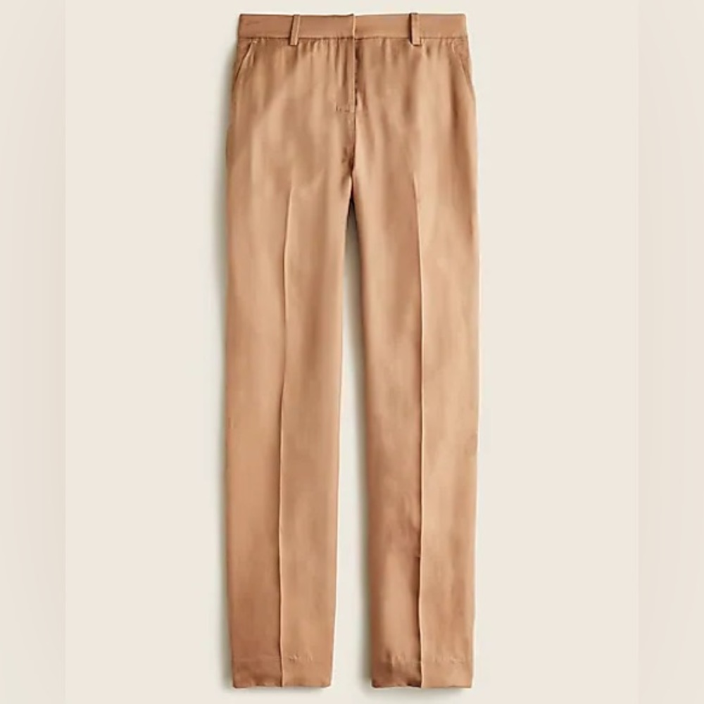 J.Crew Drapey Cupro-Blend Trouser Size 2